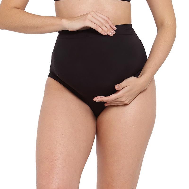 Image of Inner Sense Organic Cotton Bamboo Overlap Maternity Panties | After delivery Panties for Women | Full Coverage, Pregnancy Panty for Women I Maternity wear Skin