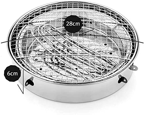 Brasier barbecue pliable extérieur avec réchaud camping charbon