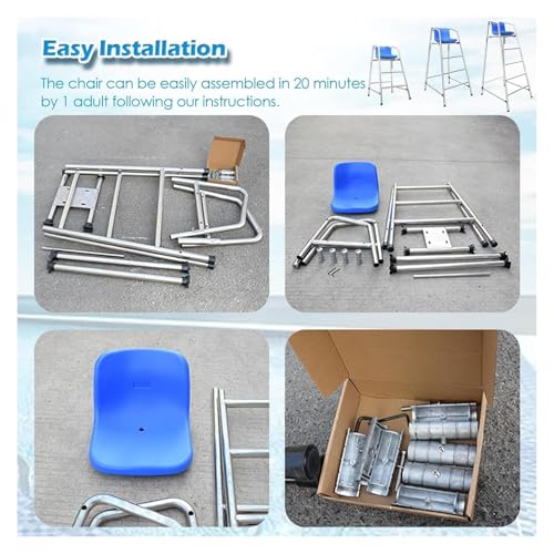 Silla Salvavidas para Piscina Acero Inoxidable 120 cm miniatura 6