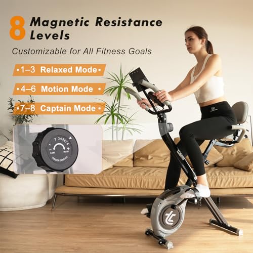 Image of TOUSAINS Magnetic Spin Bike for Home - Heavy Flywheel Exercise Bike, Low Noise Indoor Cycling Bike with Free Training APP, 32-Level Resistance Stationary Bike for Home Gym