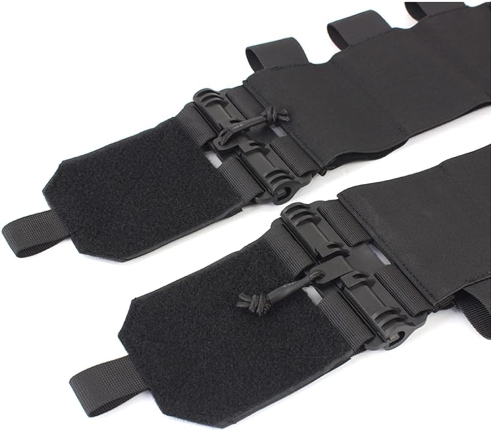 LytHarvest Elastic Cummerbund for Vest Quick Release Mounting Strap Tactical Stretch Cummerbund with 3 x AR Magazine Pouches for JPC CPC LBT LBX (Black) : Sports & Outdoors