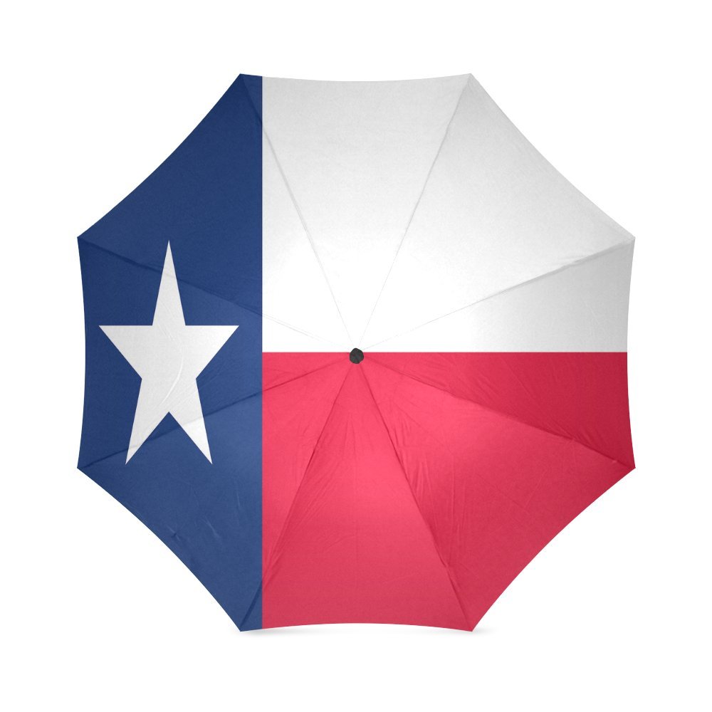 foldable Umbrella Custom Texas State Flag Compact Travel Windproof Rainproof