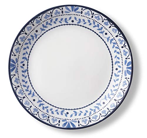 Corelle Vitrelle Salad Plates Set Triple Layer Glass and Chip Resistant, 9-Inch Lightweight Round Plates, Portofino, Caspian, 6-Piece by Corelle - Image 4
