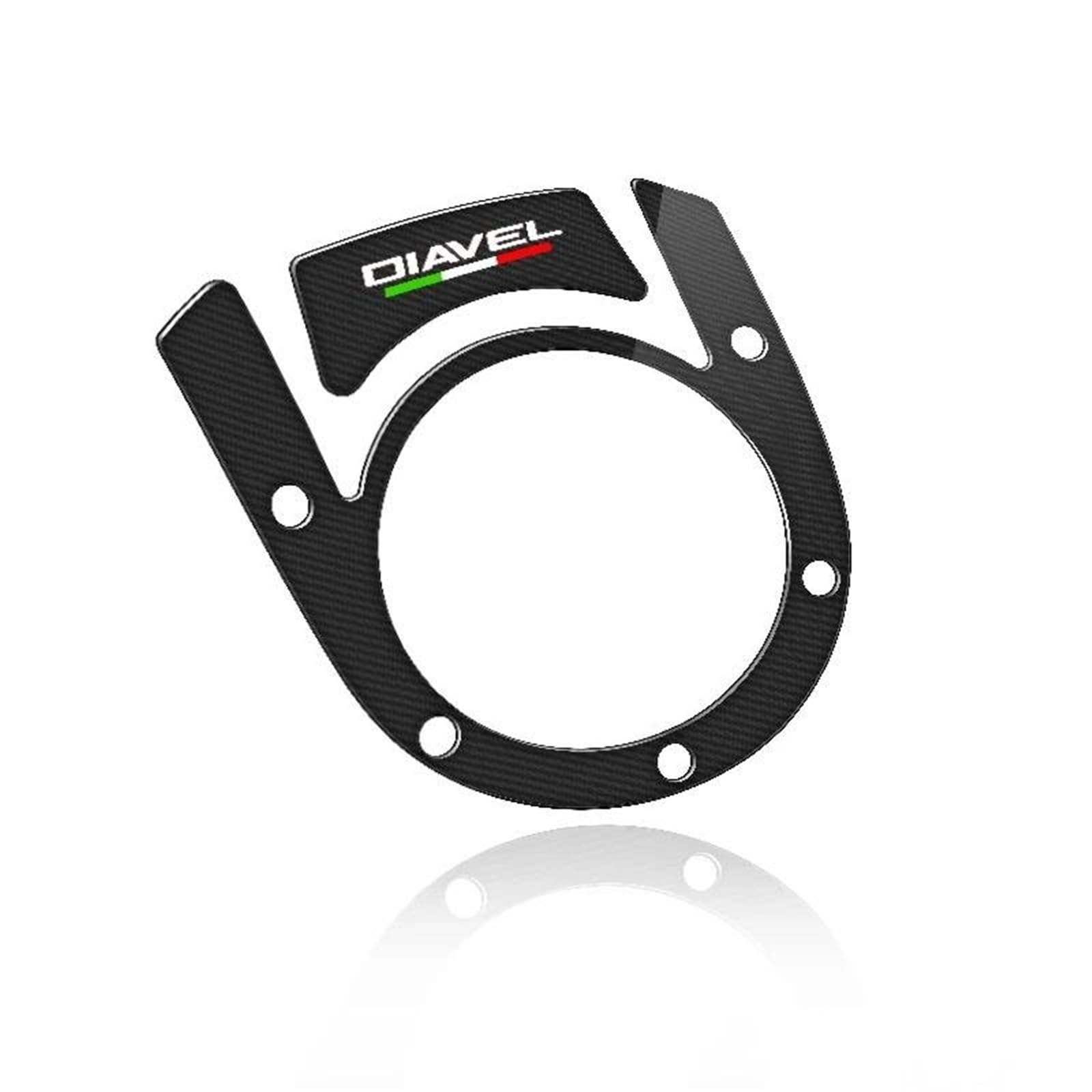 Protection réservoir moto Diavel contre rayures essence carbone