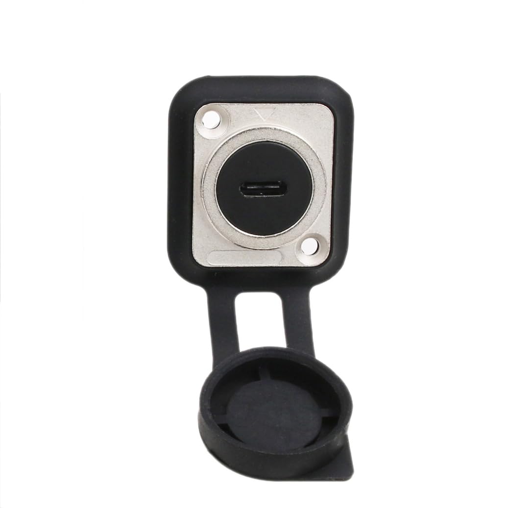 HangTon 2pack USB C Type-C Panel Socket Coupler Waterproof Connector, Inline Cable Chassis Female to Female Extension - Image 2