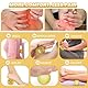 12 Stück Skills Set 2 Igelball Massageball Metall 4 Anti Stress Ring 4 Akupressur Ring 2 Massage Armbände Verstellbare Skills Ringe Igelbällen Für Stress Relief Oder Massage (Gold, Silber)