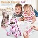 Robot Cat Interactive Toys for Girls: Remote Control Electronic Pink Kitty Pets - Robotic Can Dancing Touch Programmable Mechanical Cat for Kids Age 4-9 Christmas/Birthday Surprise Gifts