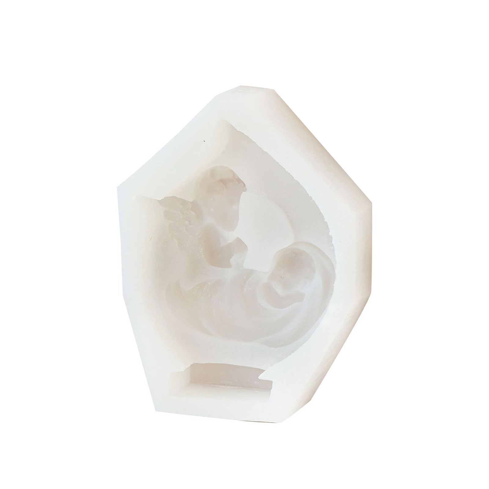 Tsophreniq 3D Fairy Silicone Mold Cross Statue Plaster Mold Casting Epoxy Resin Molds Geometric Gypsum Molds Silicone