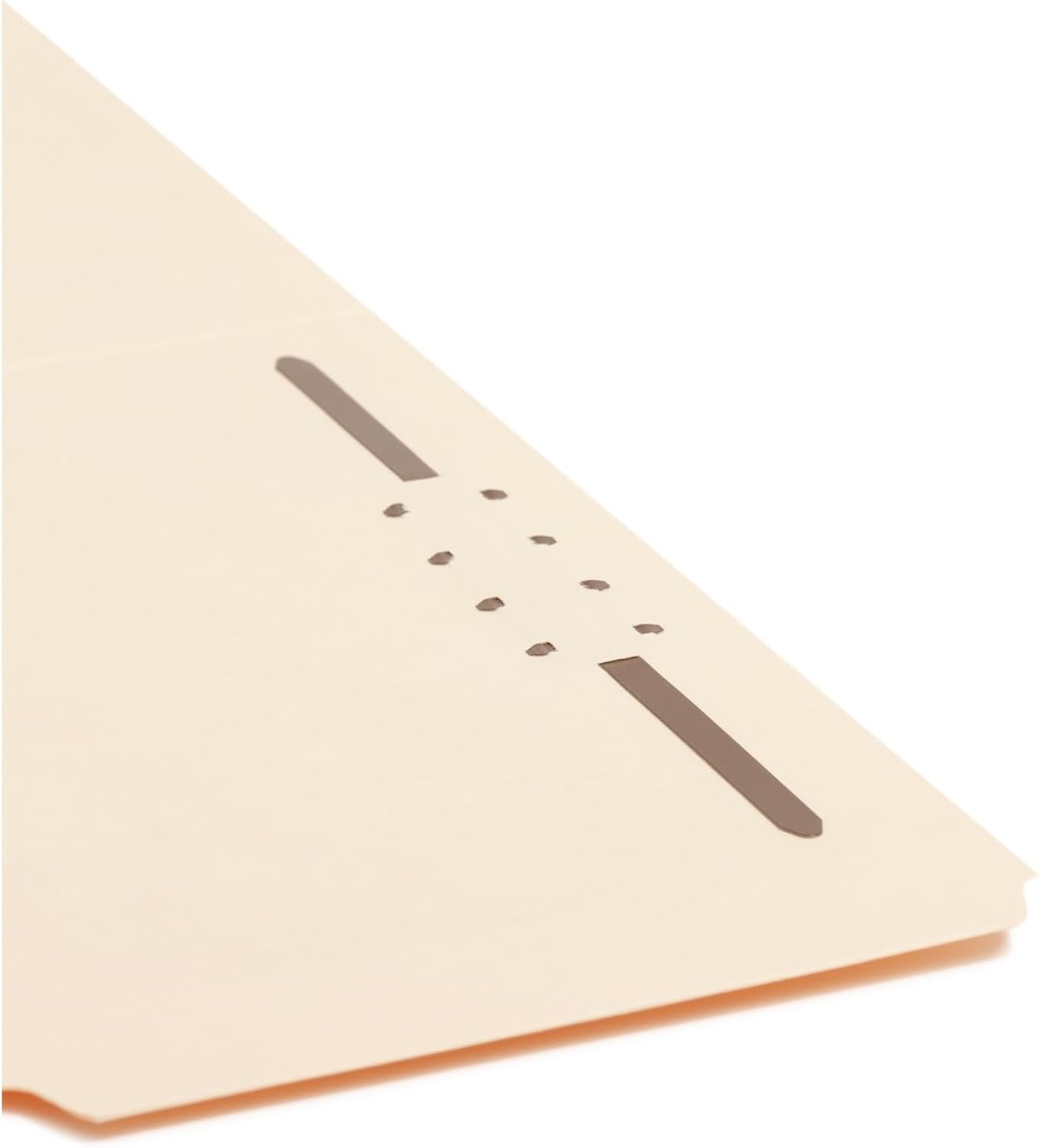 Smead® Manila Reinforced Tab Fastener Folders, Legal Size, 1/3 Cut, Pack Of 50