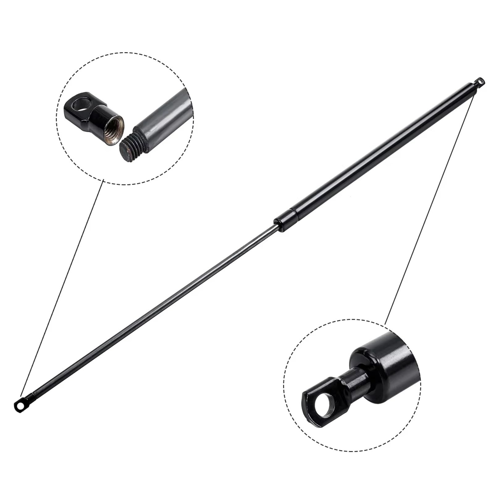Générique Verins De Coffre 150-900N 860mm Voiture Gaz Entretoises Capot Coffre Hayon Choc Ascenseur Jambe Force Barre Support Ressort Bus Lit Camion Bateau Verin A Gaz(900N)