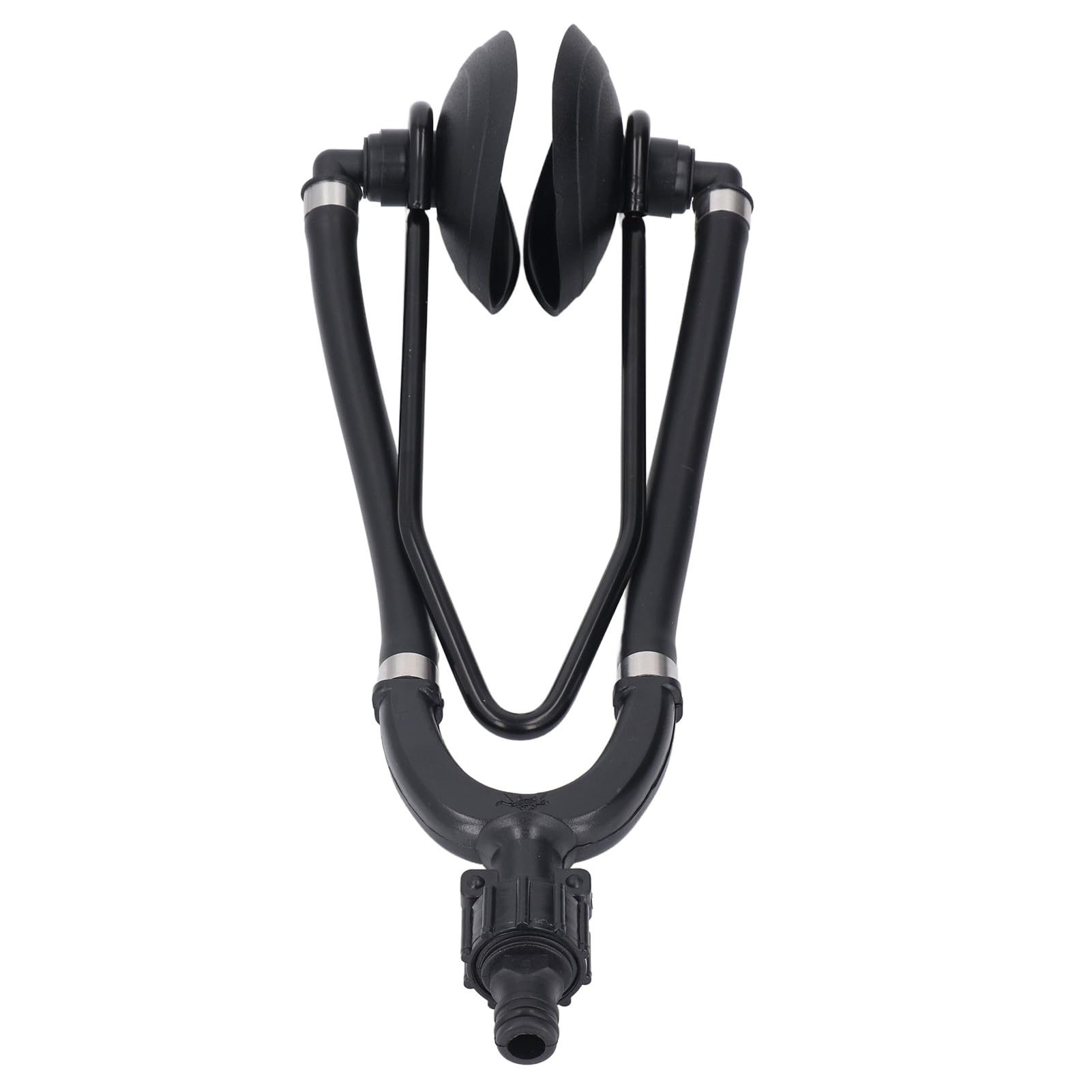 Fafeicy Enjuague de Motor de Alimentación Dual para Barcos con Ventosa Redonda y Conector de Manguera de 5/8 Pulgadas para Limpieza y Mantenimiento