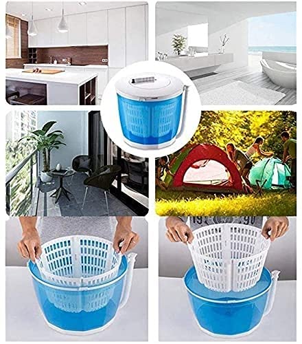Mini washer manuel non électrique avec essoreuse intégrée pour camping