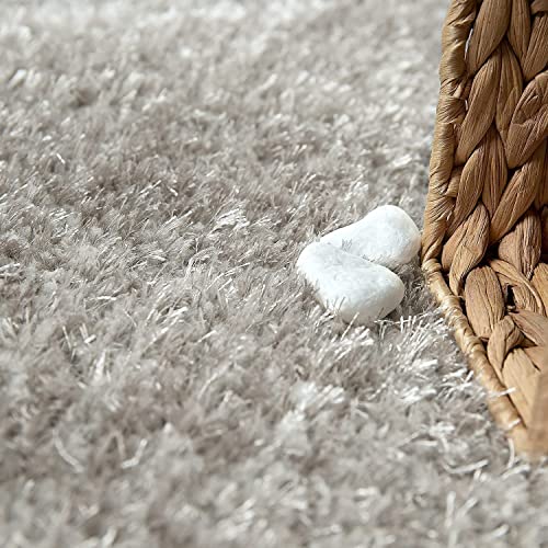 Image of Soft Modern Shag Area Rugs Fluffy Living Room Carpet Comfy Bedroom Home Decorate Floor Kids Playing Mat Size 9x12 Feet Color Multi D1