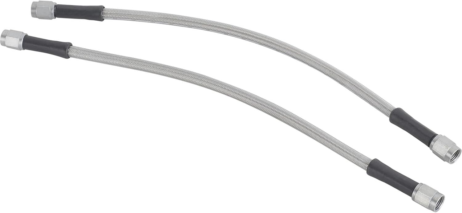 Wilwood 220-17288 Brake Hose Kit - Flexline - DOT Approved - 12 in 3 an Hose - 3 an Straight Female Inlet - 3 an Straight Female Outlet - Fittings/Hardware - Braided Stainless - Universal - Kit