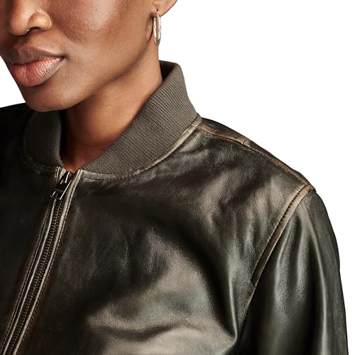 Lucky Brand Women's Liana Leather Bomber4