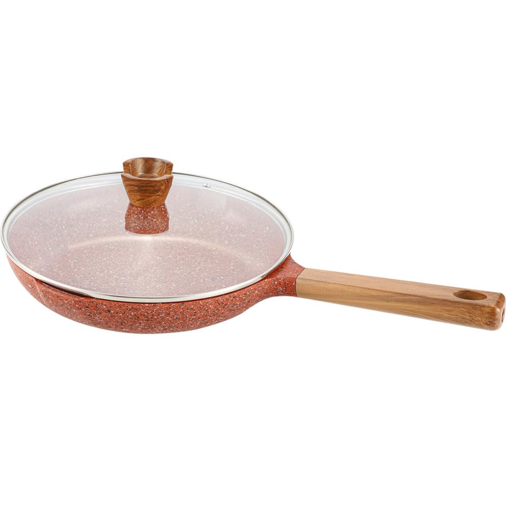 Patelnia Z Powłoką Granitową, Nieprzywierająca, 20 Cm, 24 Cm, 28 Cm, Naczynia Kuchenne Healthy Coat, 24 Cm, Szare(24CM Red-A)
