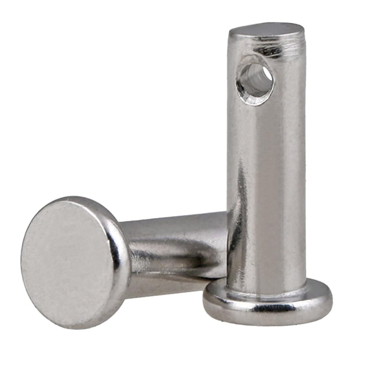 2Pcs M20 Dowel Pins, 304 Stainless Steel Cylindrical Locating Pins with Hole - Precision Alignment Pins for Machinery, Furniture & DIY(M20*50)