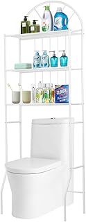 Mensola a 3 ripiani sopra la toilette Scaffale portaoggetti da bagno Scaffale per lavanderia Organizzatore - Mensola da bagno in metallo per lavatrice sopra la lavatrice - 176,5 x 62 x 33,5 cm