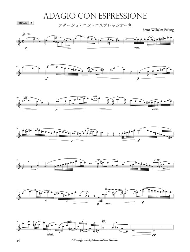 Franz Wilhelm Ferling-Selected Ferling Etudes-Altsaxophon-BOOK+AUDIO-ONLINE