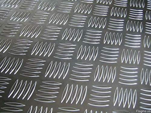 Chapa de aluminio Quintett 2,5/4 mm AlMg, chapa estriada de aluminio, chapa fina a elegir, tamaño a elegir, 350 x 400 mm