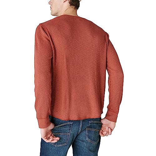 Lucky Brand Men's Garment Dye Thermal Henley2