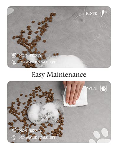 Image of Pet Feeding Mat - Absorbent Mat for Food and Water Bowl - Quick Dry Dog Water Dispenser - Pet Accessories Supplies for Messy Drinkers