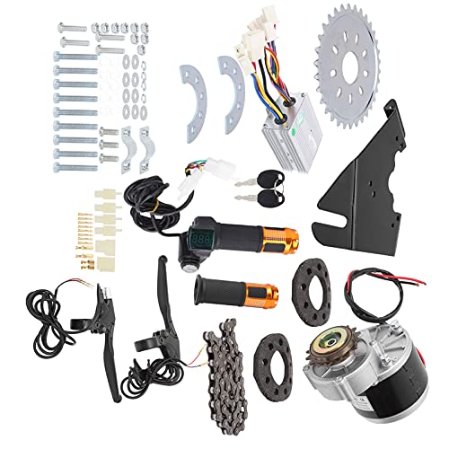 BONKZEBU Kit de Motor de Conversión de Bicicleta Electromóvil de 250 W, Controlador de Cepillo Duradero para Bicicletas Normales de 22 a 28 Pulgadas, Accesorios de Aluminio para Eléctricas de Alta
