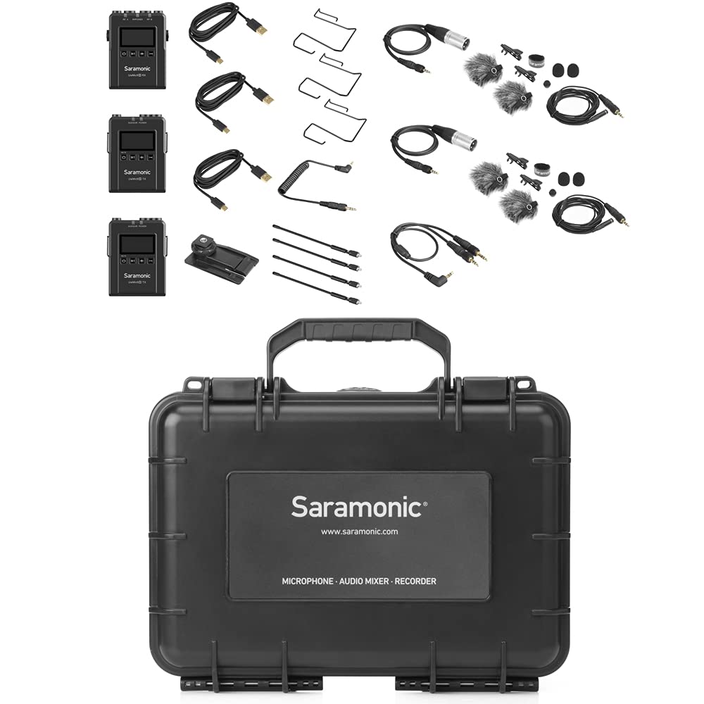 Amazon.com: Saramonic UwMic9S Kit 2 | Advanced 2-Person Wireless 