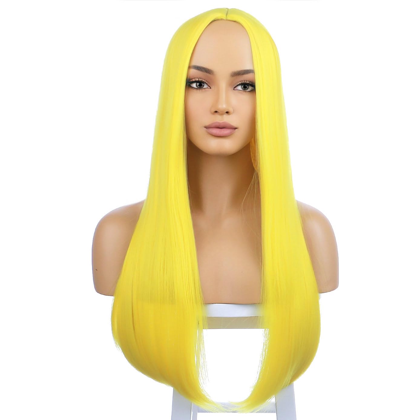 Long Straight Wig - Yellow main image 0