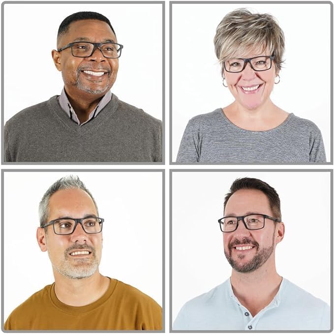 Clic Magnetic Reading Glasses for Men or Women, Soft Foldable Band, Computer Readers, Barat (S-XL) - Image 5