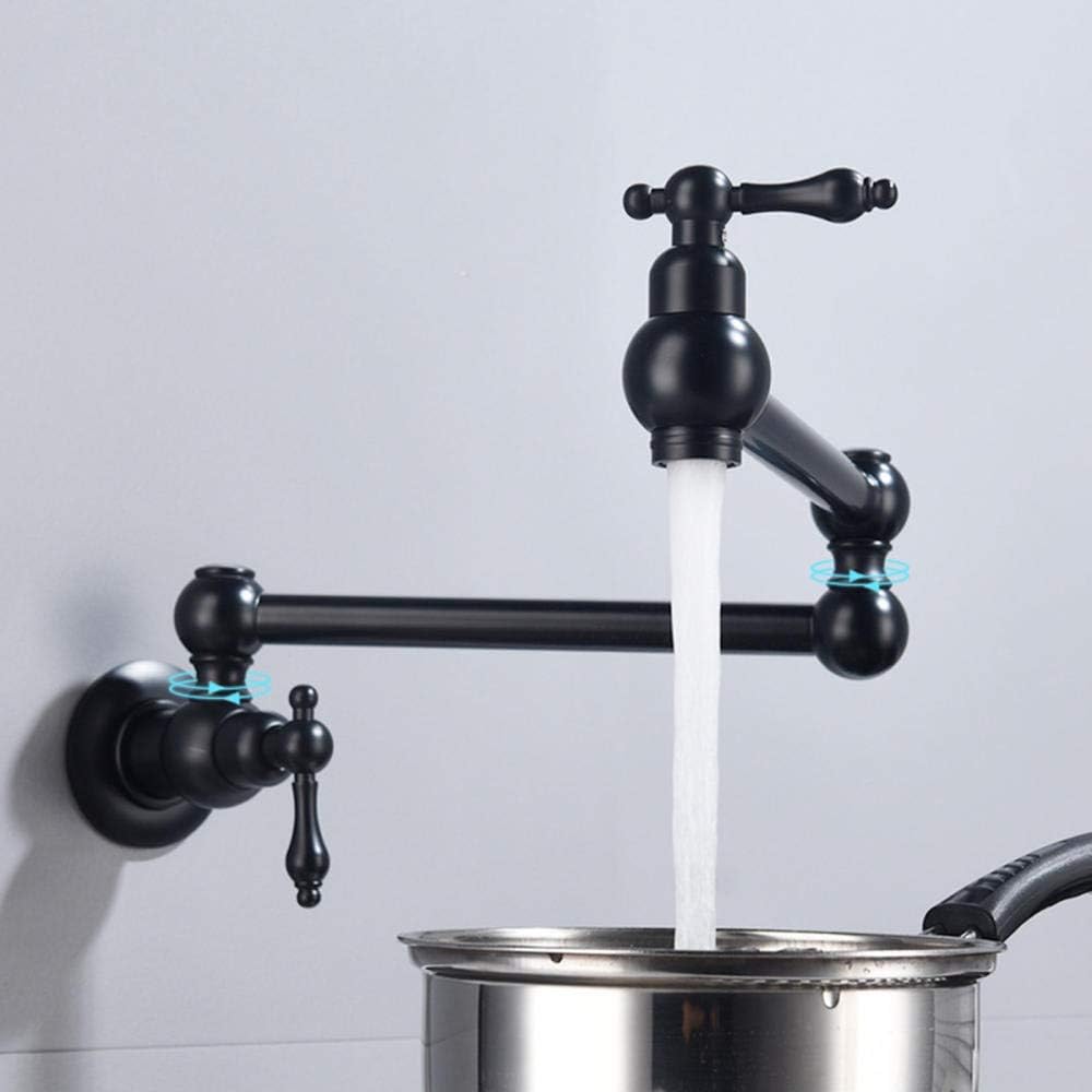 Faucets,Taps for Pot Filler Wall Mounted, Universal Cold Water Tap Multi-Function Telescopic, Faucet Kitchen Sinks/Chrome sc