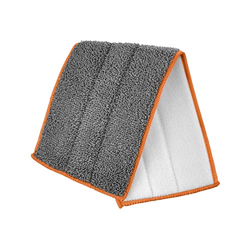 Image of Superio Microfiber Mop Pads Refill, Replacement Head with Velcro, 16 Inch for Flat, Spray Mop Set - 3 Pack - Grey