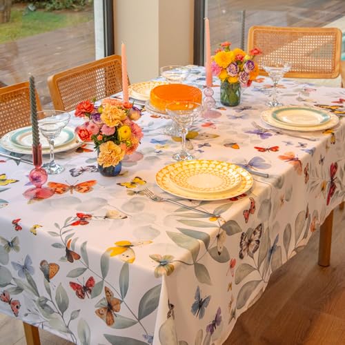 Nappe papillons rectangulaire 83x55 polyester infroissable petit format table - 3