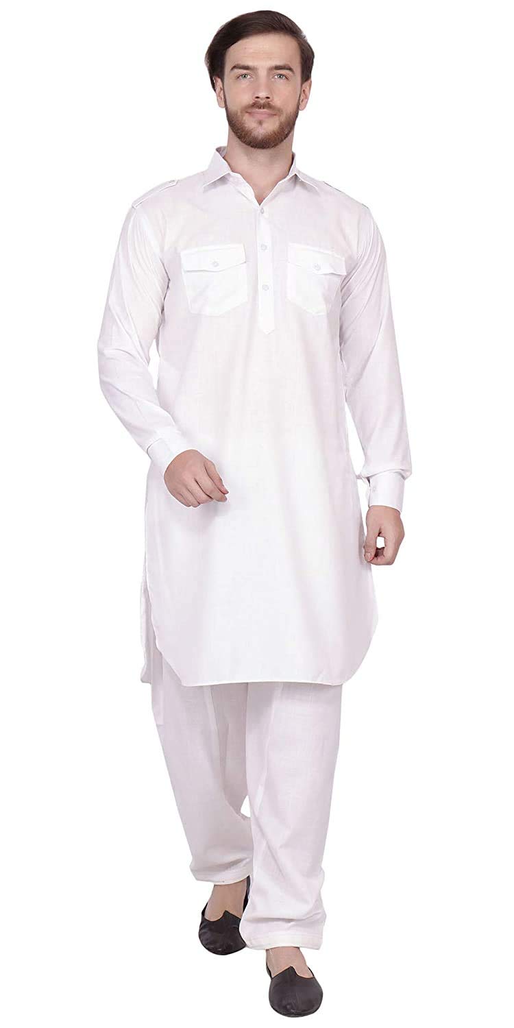 royal kurta Mens Cotton Pathani Suit-picture-22