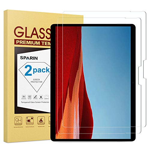 [2-Pack] Screen Protector for Surface Pro X, SPARIN Tempered Glass Screen Protector for Microsoft Su - //coolthings.us