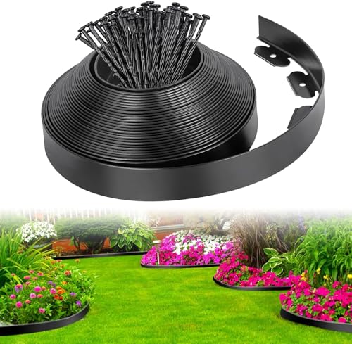 LATERN Flexible Lawn Edging, 5M x 5CM with Securing Pegs