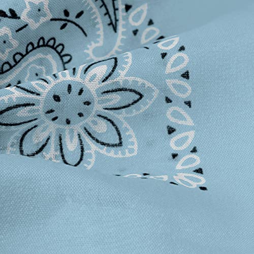 LIPODO Pañuelo Bandana by bandanasbandana (Talla única - Celeste)