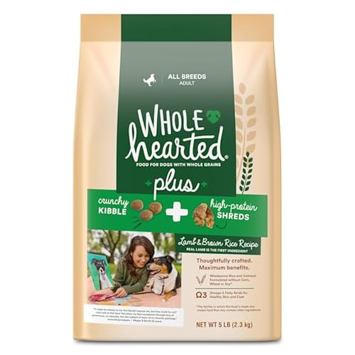 WholeHearted Plus Lamb & Brown Rice Recipe with Whole Grains Dry Dog Food 5 lbs.