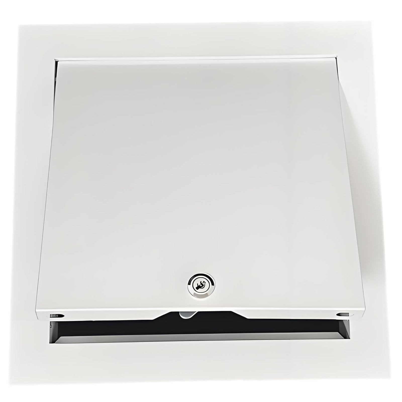 Fangqmm Multicolor Wall/Ceiling Access Door Lockable White Metal Access Panel Aluminum Plumbing Access Panel, Wall Hidden Door, Ceiling Access Panel For Drywall, Electrical Service Door 70X70cm/28X28in