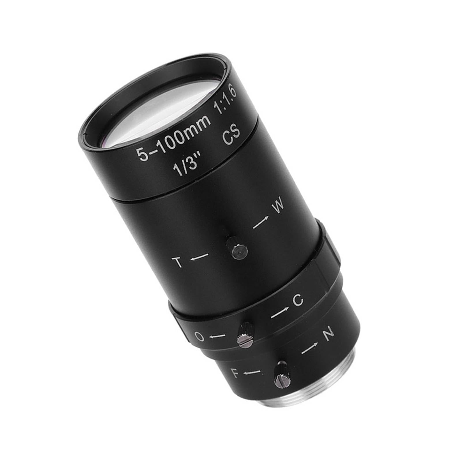 Brrnoo Obiettivo Fotocamera, Lenti della Fotocamera SLR con possibilità di Modificare la Gamma Regolando la Sua Lunghezza della Videocamera per Lenti in Lega di Alluminio 5-100 Mm per e della Sia