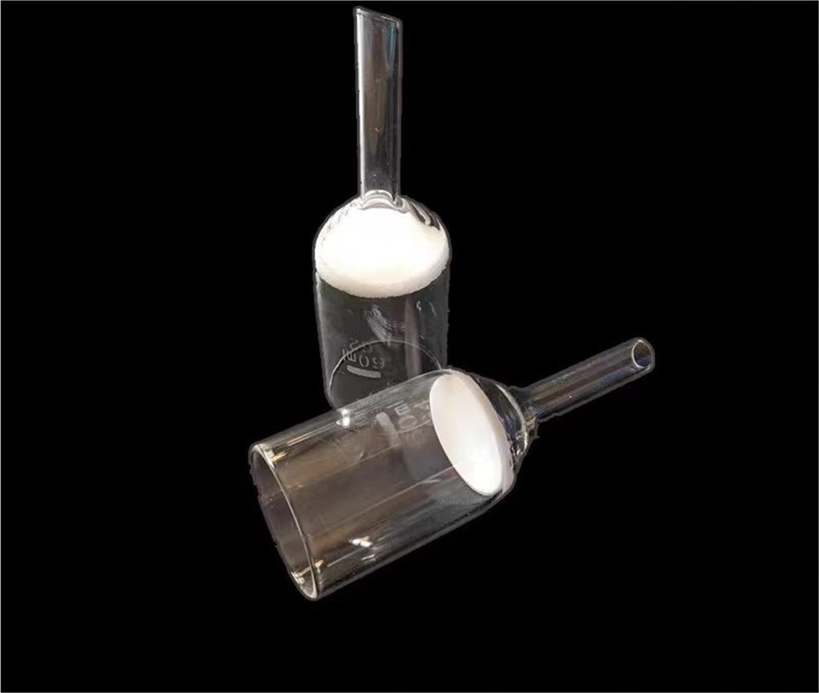 Embudo Buchner de Laboratorio G3 de 35ml a 1000ml, Filtro Grueso, Embudo sinterizado con núcleo de for cristalería de Laboratorio (G1/G2/G4/G5 reemplazable), 1 Unidad(500ml) | 500ml