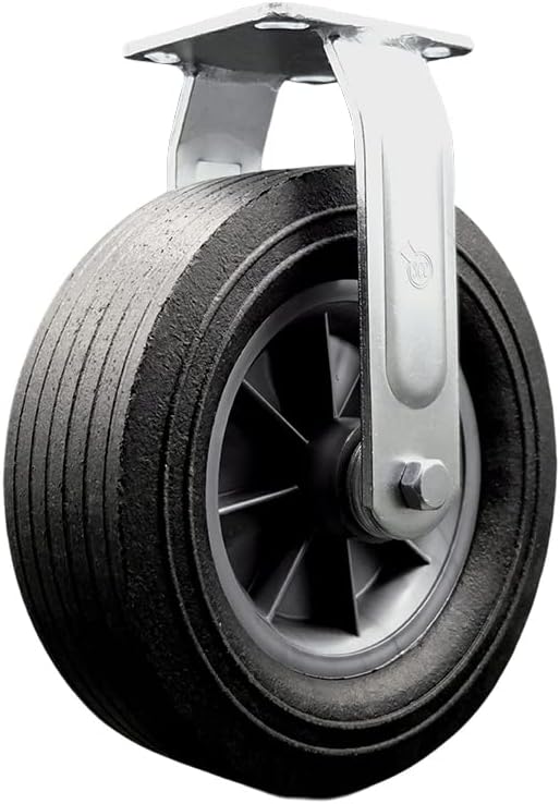 CRT10 Greenlee 10 Inch Rigid Caster – MA6065 GMX Material Cart – Heavy Duty Replacement – Semi-Pneumatic Wheel – Service Caster Brand