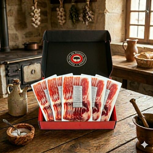 Paletilla de jamon de cebo Ibérica Paletilla Iberica Cebo Paletilla iberica oferta loncheada 5 sobres de 80grs Pata negra Salamanca Loncheada cortada Paleta de cebo ibérica 50% raza ibérica