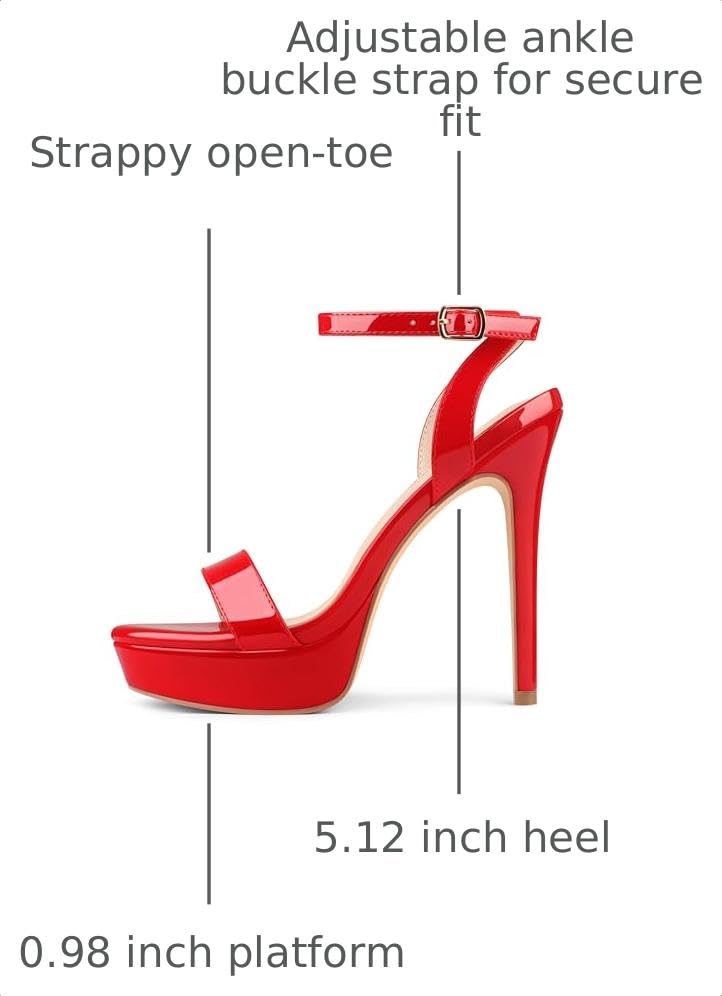 Image of MERUMOTE Women's Open Toe Stiletto High Heels