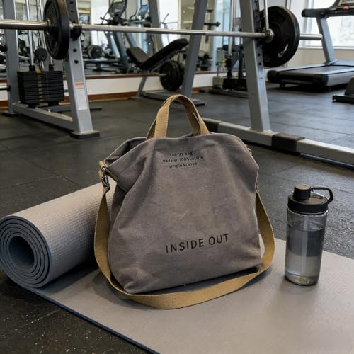 Bolso Tote de moda con gran capacidad y cierre gris miniatura 3