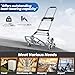 RJTEK 【Upgraded Version】 Stair Climber Hand Truck and Dolly, 350 Lb Capacity Stair Climbing cart Heavy-Duty Trolley Cart Heavy-Duty Luggage cart Stair Dolly Lightweight with Telescoping Handle