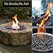 Gozarp 10 lbs Fire Glass Beads for Propane Fire Pit, Amber, 3/4 Inch Fireplace Glass Rocks for Fire Pit Table/Gas Fireplace/Outdoors and Indoors