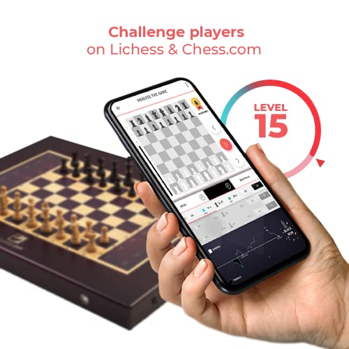 Square Off Grand Kingdom Set - World's Smartest Electronic Chess Board | Automated Chess Board for Adults & Kids | Magnetic Wooden Chess Sets with Self Moving Pieces - Thumbnail 6