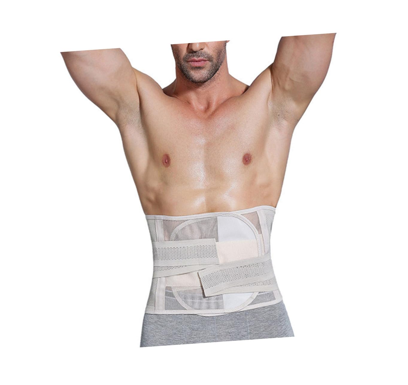 GOOHOCHY Comfortable Elastic Waist Trimmer Belt Men's Women's Workout Waist Belt Fat Burner for Exercise