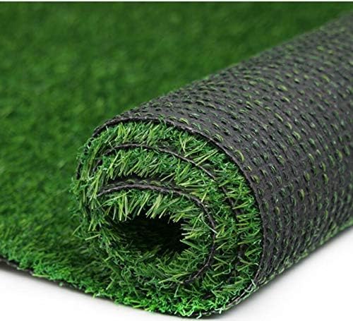 HBM Artificial Grass Rug for All Seasons | Rubber Back, Thickness, Non-Slip Synthetic Turf for Backyard, Playground, Lawn, Patio, Dog Training, and Indoor/Outdoor Spaces (25 MM) (4 x 2 Feet, Green)